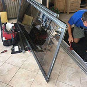 sliding glass door frame repair Pace